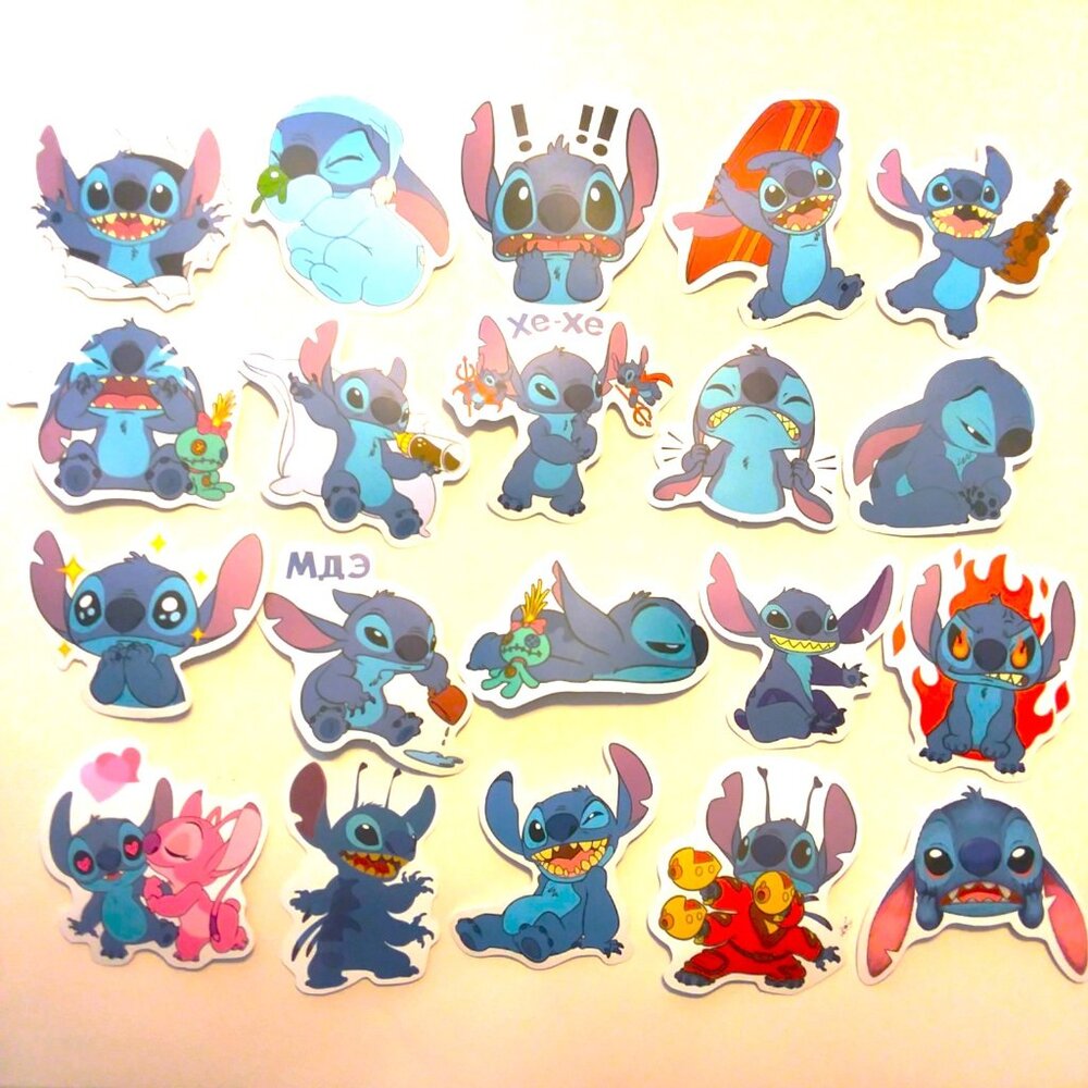 Stickers Disney Lilo & Stitch Angel lot of 20  School Laptop Phone Luggage Craft